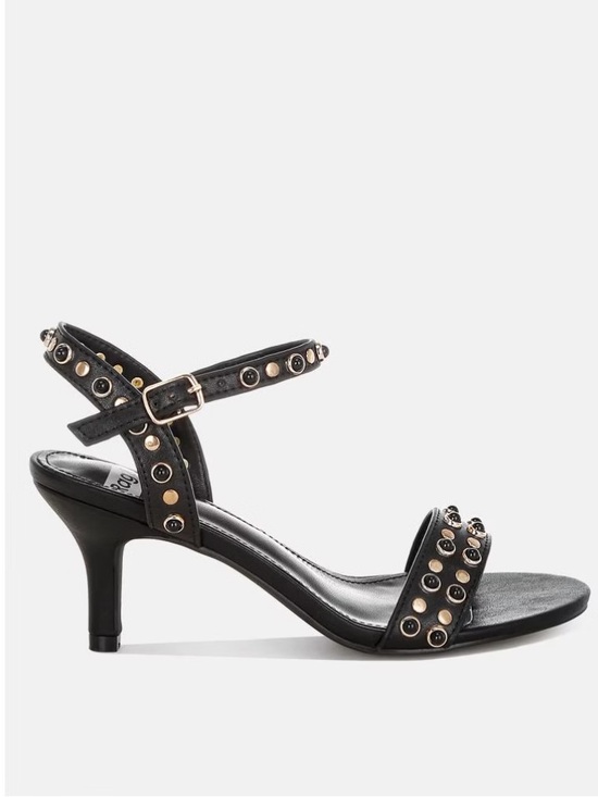 Rag & Co Shoes - 🫶🏻 NWT 🫶🏻 Rag & Co Nidara Studded Real Leather Kitten Heel
